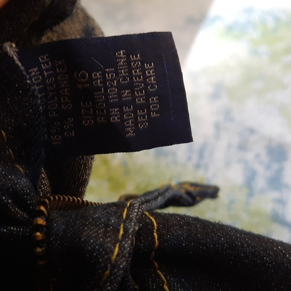 Angels vintage dark denim jeans flare leg size 16 y2k w 32 L 31 - Picture 4 of 10